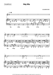 Sheet music, chords Silbermond - Hey Ma