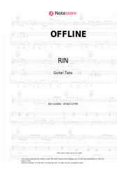 Sheet music, chords RIN - OFFLINE