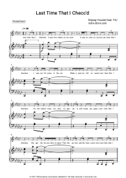 Sheet music, chords Nipsey Hussle, YG - Last Time That I Checc’d