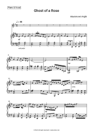 Sheet music, chords Blackmore's Night - Ghost of a Rose