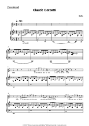 Sheet music, chords Claude Barzotti - Belle