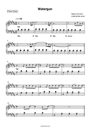 Sheet music, chords Remo Forrer - Watergun