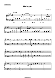 Sheet music, chords Remo Forrer - Watergun