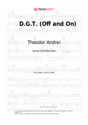 Sheet music, chords Theodor Andrei - D.G.T. (Off and On)