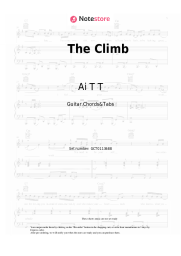 Sheet music, chords Ai T T - The Climb