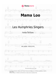 Sheet music, chords Les Humphries Singers - Mama Loo