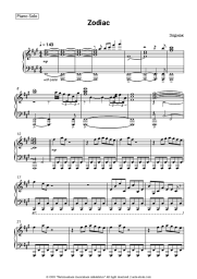 Sheet music, chords Zodiac - Zodiac