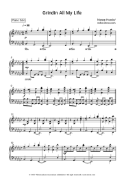 Sheet music, chords Nipsey Hussle - Grinding All My Life