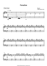 Sheet music, chords Bazzi - Paradise