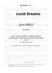 Sheet music, chords Juice WRLD - Lucid Dreams