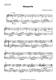 Sheet music, chords Richard Cocciante - Marguerite