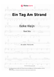 Sheet music, chords Eelke Kleijn - Ein Tag Am Strand