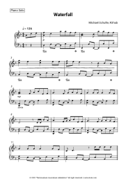 Sheet music, chords Michael Schulte, R3hab - Waterfall