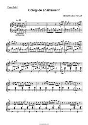 Sheet music, chords Vescan, Eva Timush - Colegi de apartament