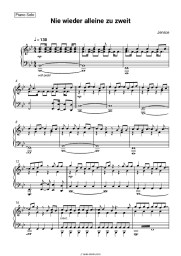 Sheet music, chords Jenice - Nie wieder alleine zu zweit