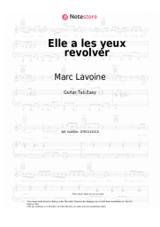 Sheet music, chords Marc Lavoine - Elle a les yeux revolver