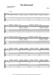 Sheet music, chords Blur - The Narcissist