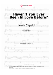 undefined Lewis Capaldi - Haven’t You Ever Been In Love Before?