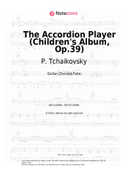 Sheet music, chords P. Tchaikovsky - The Accordion Player (Children's Album, Op.39)