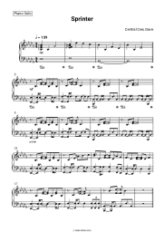 Sheet music, chords Central Cee, Dave - Sprinter