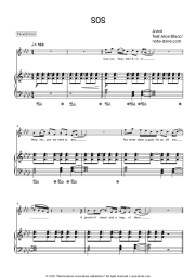 Sheet music, chords Avicii, Aloe Blacc - SOS