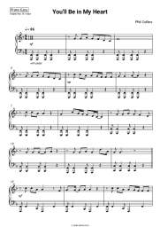 Sheet music, chords Phil Collins - You'll Be in My Heart (from Tarzan)