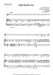 Sheet music, chords Alex Christensen, The Berlin Orchestra, Stereoact, Asja Ahatovic - Right Beside You