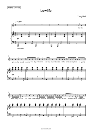 Sheet music, chords Yungblud - Lowlife