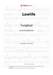 Sheet music, chords Yungblud - Lowlife
