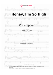 Sheet music, chords Christopher - Honey, I’m So High (From the Netflix Film ‘A Beautiful Life`)