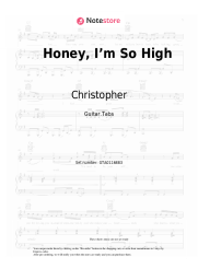 Sheet music, chords Christopher - Honey, I’m So High (From the Netflix Film ‘A Beautiful Life`)
