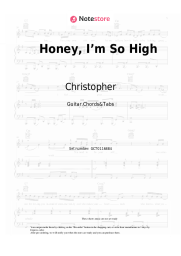Sheet music, chords Christopher - Honey, I’m So High (From the Netflix Film ‘A Beautiful Life`)