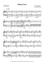 Sheet music, chords NLE Choppa - Shotta Flow