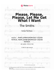 Sheet music, chords The Smiths - Please, Please, Please, Let Me Get What I Want