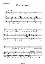 Sheet music, chords Tim Toupet - Henri Henrisson