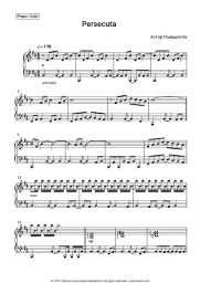 Sheet music, chords Astor Piazzolla - Persecuta