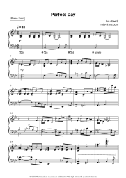 Sheet music, chords Lou Reed - Perfect Day (Piano Accompaniment)