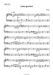 Sheet music, chords Brings - Liebe gewinnt