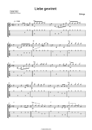 Sheet music, chords Brings - Liebe gewinnt