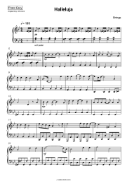 Sheet music, chords Brings - Halleluja