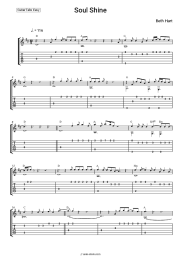 Sheet music, chords Beth Hart - Soul Shine