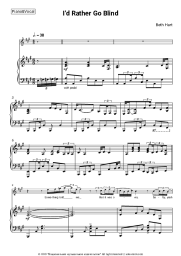 Sheet music, chords Beth Hart - I’d Rather Go Blind