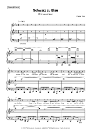 Sheet music, chords Peter Fox - Schwarz zu Blau