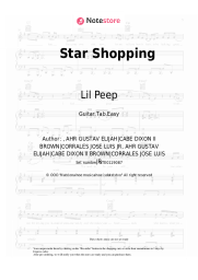 Sheet music, chords Lil Peep - Star Shopping