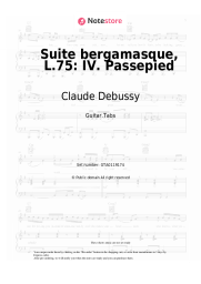Sheet music, chords Claude Debussy - Suite bergamasque, L.75: IV. Passepied
