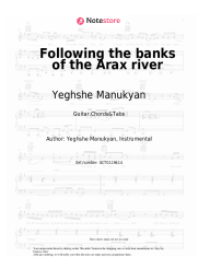 Sheet music, chords Yeghshe Manukyan - Following the banks of the Arax river