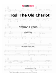 Sheet music, chords Nathan Evans -  Roll The Old Chariot