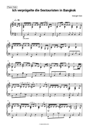 Sheet music, chords Danger Dan - Ich verprügelte die Sextouristen in Bangkok