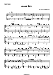 Sheet music, chords Provinz, Danger Dan - Unsere Bank