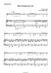 Sheet music, chords Beatrice Egli, Florian Silbereisen - Das wissen nur wir